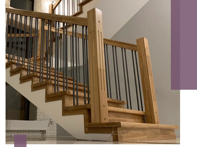 Реставрация деревянных и металлических лестниц в Щекине