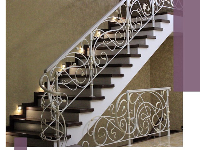 Кованые лестницы под ключ в Щекине — изготовление и монтаж