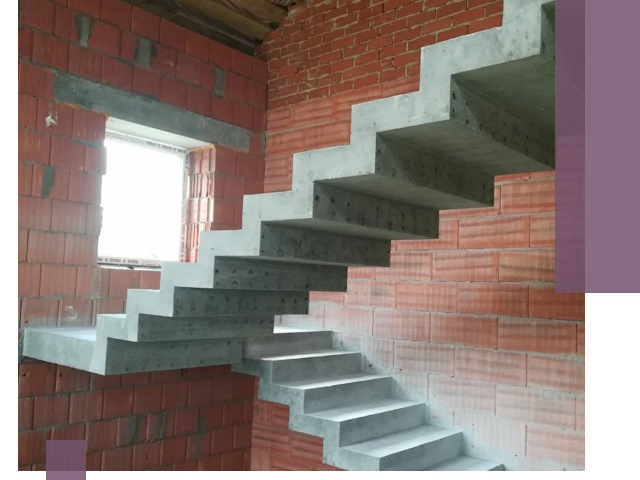 Бетонные лестницы под ключ в Щекине: монтаж, демонтаж, ремонт