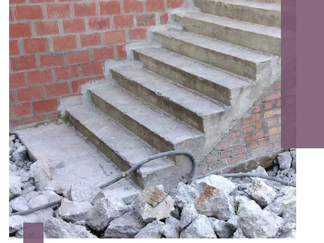 Демонтаж бетонных лестниц в Щекине: быстро и безопасно