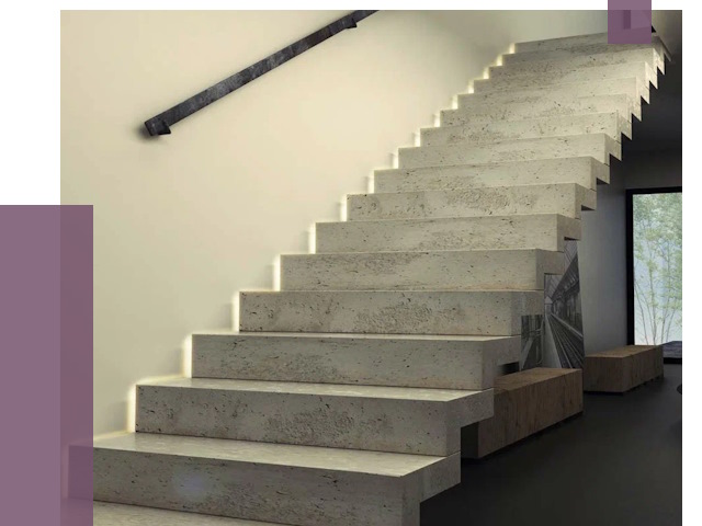 Облицовка бетонных лестниц в Щекине от 4631 руб/м2 