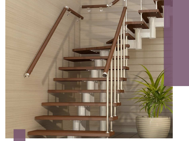 Изготовление модульных лестниц под ключ в Щекине