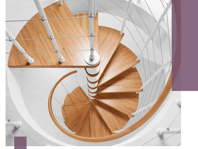 Изготовление винтовых лестниц под ключ в Щекине