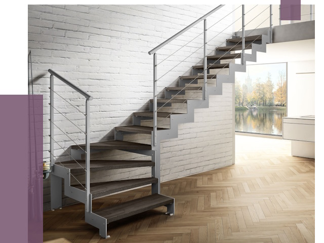 Г-образные лестницы под ключ в Щекине от 37309 руб. | ПРОЛЁТ-Екн