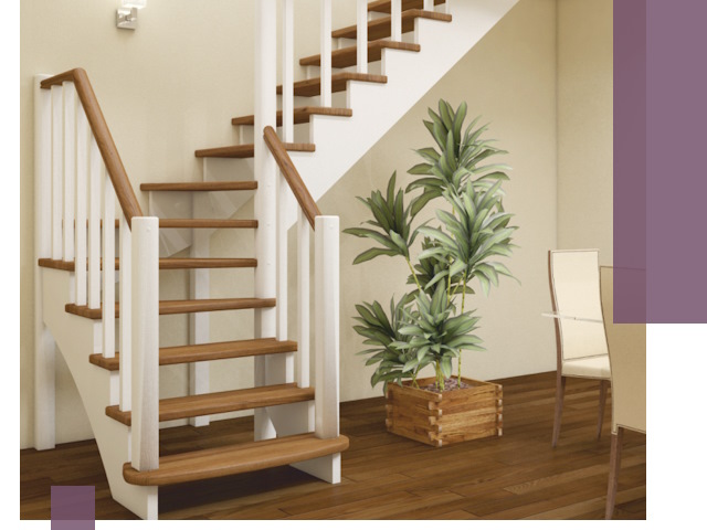 Г-образные лестницы под ключ в Щекине — изготовление и монтаж