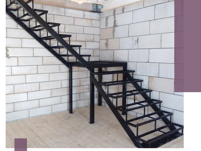 Лестницы на металлокаркасе под ключ в Щекине — изготовление и монтаж