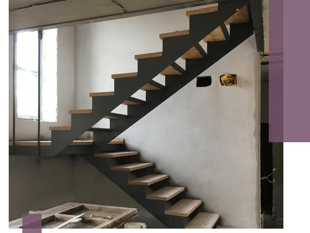 Изготовление лестниц на металлокаркасе в Щекине от производителя