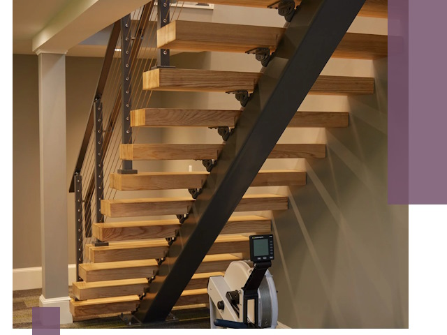 Лестницы на монокосоурах под ключ в Щекине - изготовление и монтаж