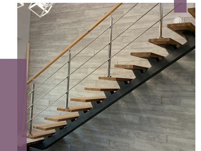 Изготовление лестниц на монокосоуре в Щекине от 76675 руб. 