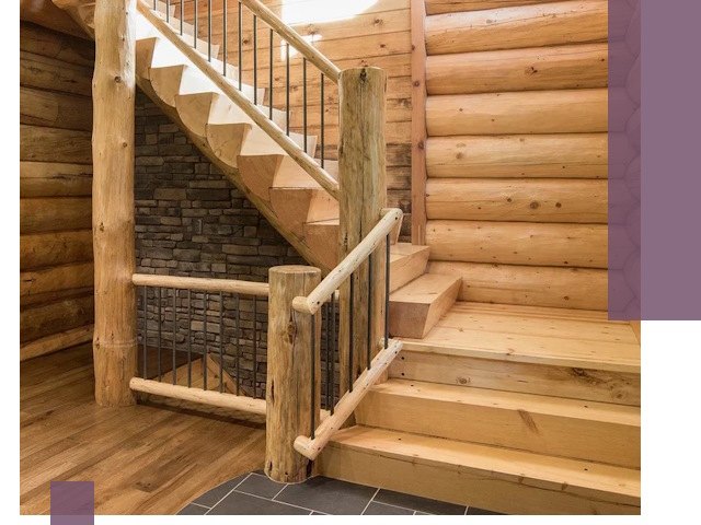 Лестницы в баню под заказ и профессиональный монтаж в Щекине