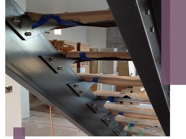 Усиление лестничных конструкций и усиление опор в Щекине