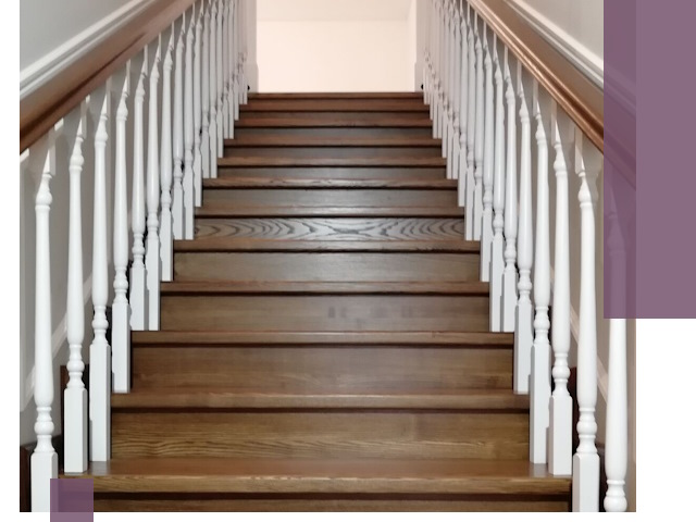 Лестницы из ясеня на заказ в Щекине — изготовление и монтаж