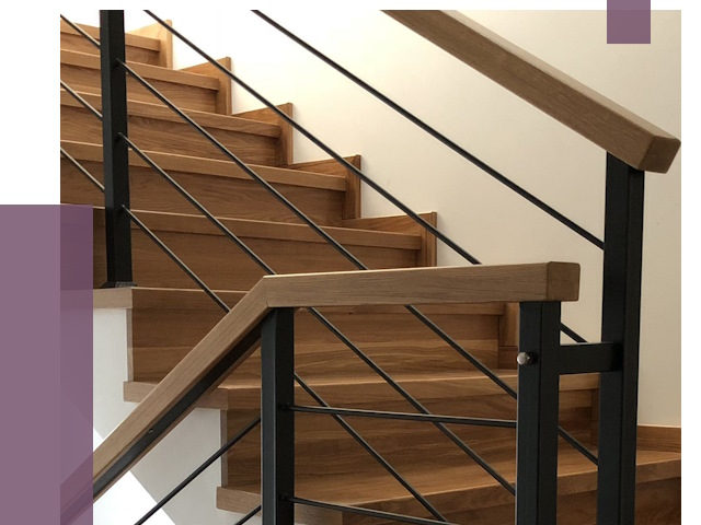 Обшивка металлической лестницы деревом в Щекине от 4374 руб. 