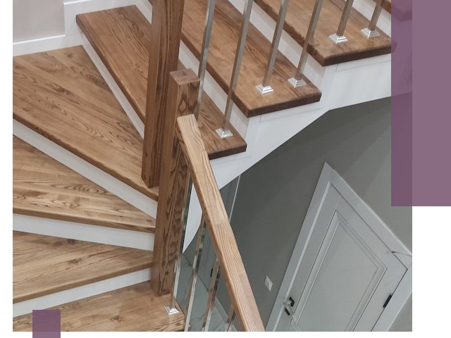 Обшивка металлических лестниц под ключ в Щекине