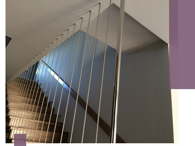 Тросовые перила под ключ в Щекине — производство и монтаж