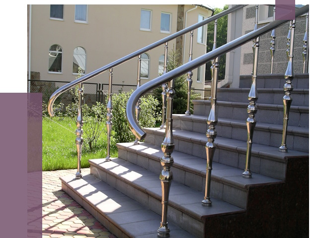 Перила для крыльца в Щекине от 10807 руб. — монтаж ПРОЛЁТ-Екн