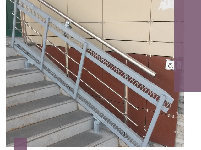 Изготовление откидных пандусов под ключ в Щекине