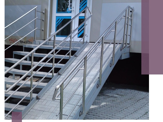 Пандус на крыльцо под ключ в Щекине: монтаж и изготовление