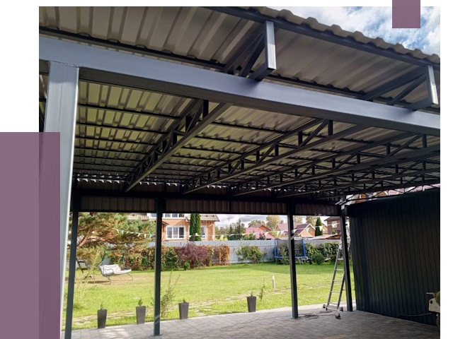 Монтаж навесов в Щекине от 7410 руб. — установка навеса | ПРОЛЁТ-Екн