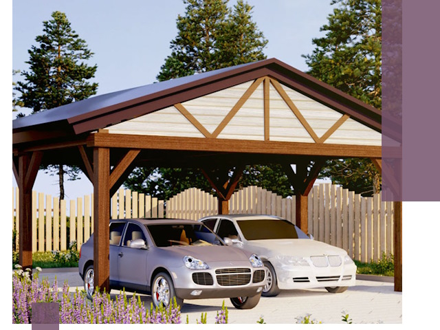 Навесы для автомобиля в Щекине — изготовление и монтаж