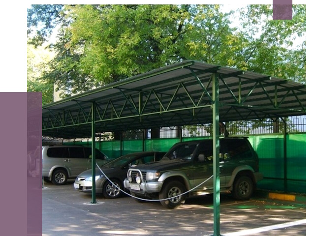 Навесы для парковки в Щекине от 80792 руб. заказать | ПРОЛЁТ-Екн