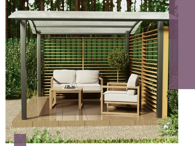 Навесы для дачи в Щекине: изготовление, монтаж и демонтаж