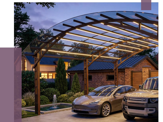 Металлические навесы в Щекине от 12762 руб. под ключ — ПРОЛЁТ-Екн