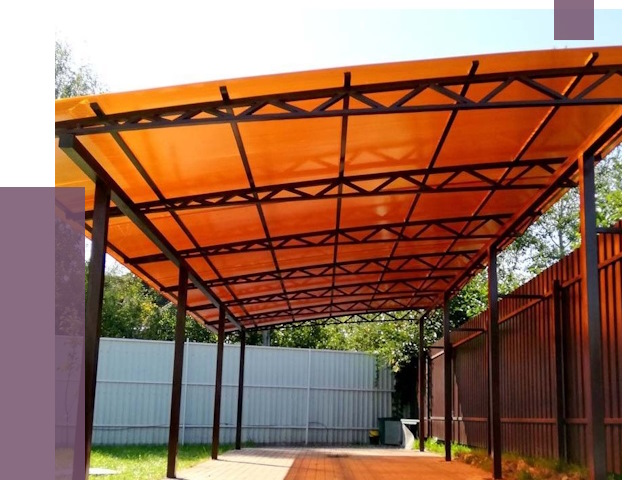 Односкатные навесы под ключ в Щекине от 13225 руб. 