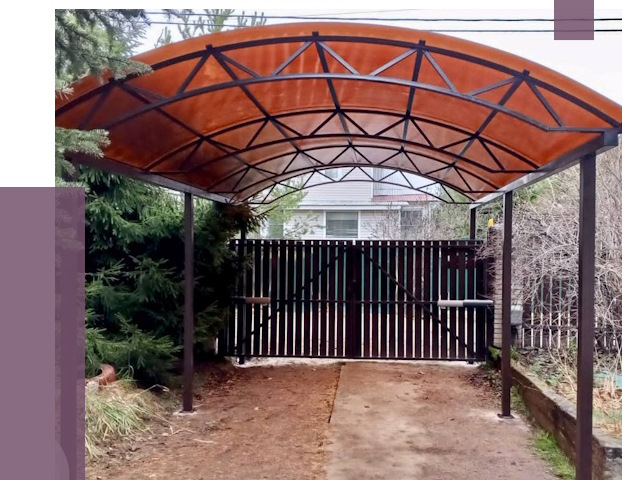 Арочные навесы в Щекине от 12814 руб. — изготовление и монтаж | ПРОЛЁТ-Екн