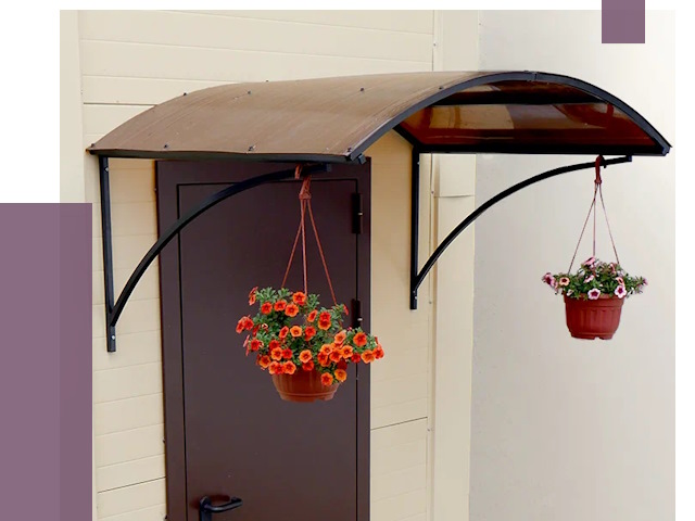 Козырьки над входом в Щекине от 14923 руб.  | ПРОЛЁТ-Екн