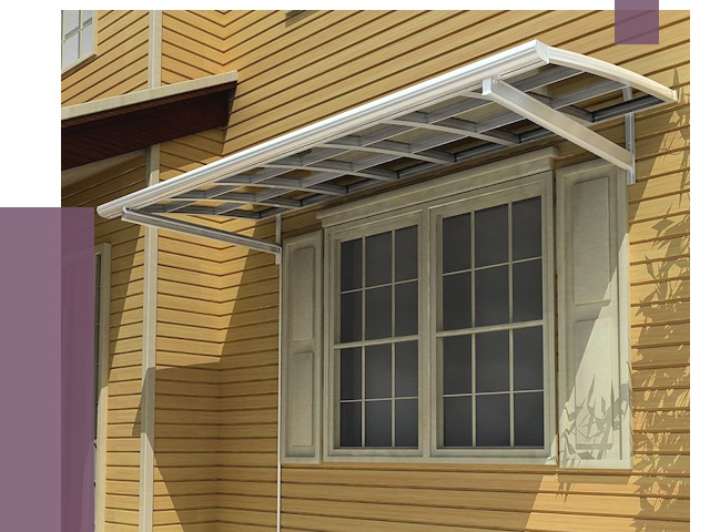 Козырьки над окнами в Щекине от 7668 руб. — монтаж, покупки | ПРОЛЁТ-Екн
