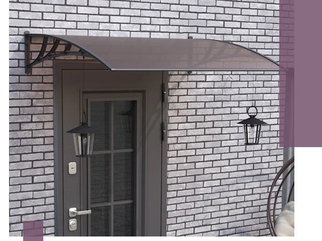 Недорогие козырьки и навесы под ключ в Щекине