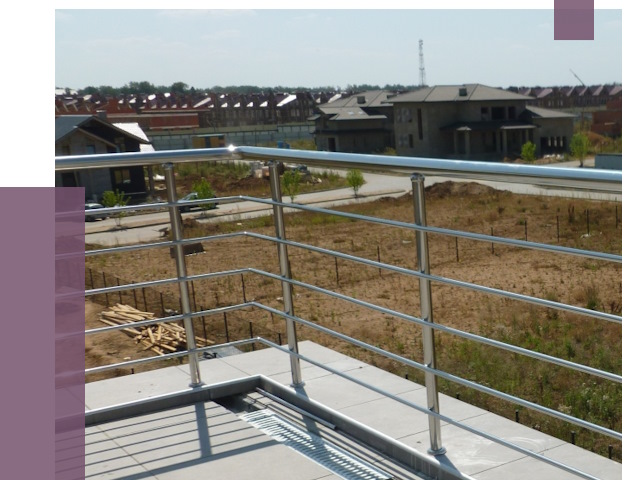 Парапеты из нержавеющей стали в Щекине от 8028 руб. за м² | ПРОЛЁТ-Екн