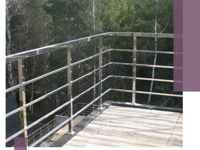 Парапеты из нержавеющей стали в Щекине — изготовление и монтаж