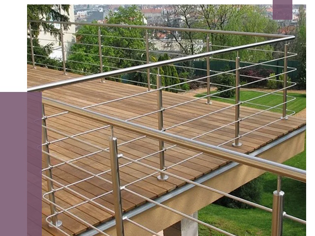 Алюминиевые парапеты в Щекине под ключ от 7822 руб. 