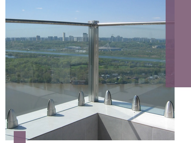 Стеклянные парапеты премиум класса в Щекине для домов и бизнесов