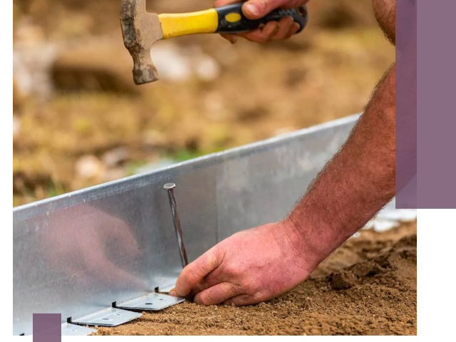 Монтаж металлических бордюров в Щекине быстро и качественно