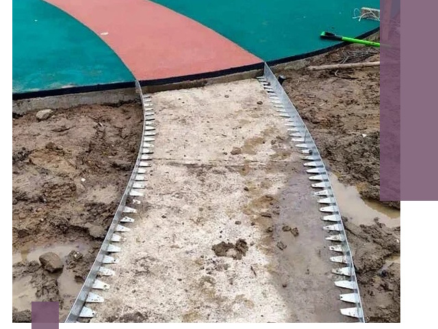 Металлические бордюры для дорожек в Щекине — монтаж и изготовление