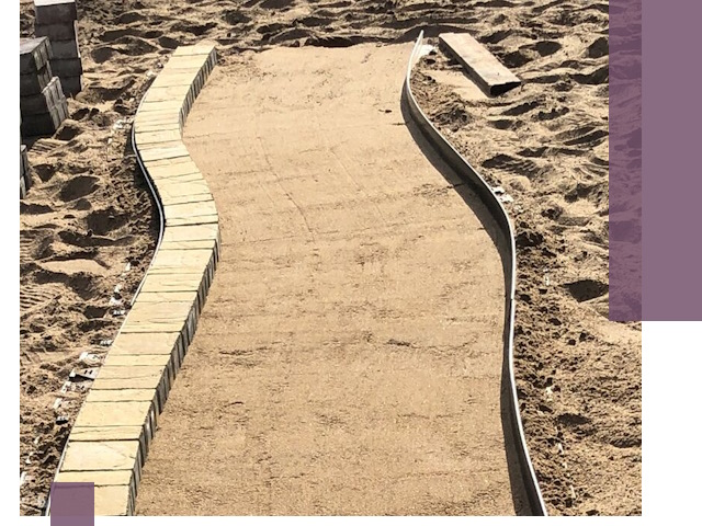 Металлические бордюры для тротуаров в Щекине — прочные и долговечные