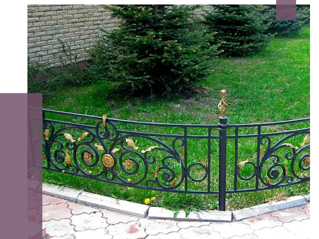 Кованые газонные ограждения в Щекине от 7668 руб. — ПРОЛЁТ-Екн