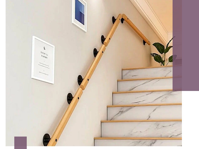 Поручни металлические и деревянные под ключ в Щекине